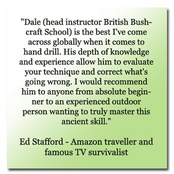 Ed Stafford bushcraft course testamonial